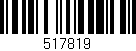 Código de barras (EAN, GTIN, SKU, ISBN): '517819'