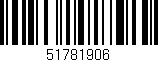Código de barras (EAN, GTIN, SKU, ISBN): '51781906'