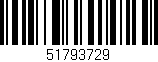 Código de barras (EAN, GTIN, SKU, ISBN): '51793729'