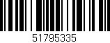 Código de barras (EAN, GTIN, SKU, ISBN): '51795335'