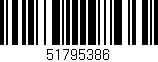 Código de barras (EAN, GTIN, SKU, ISBN): '51795386'