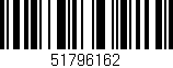 Código de barras (EAN, GTIN, SKU, ISBN): '51796162'