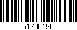Código de barras (EAN, GTIN, SKU, ISBN): '51796190'