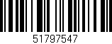 Código de barras (EAN, GTIN, SKU, ISBN): '51797547'