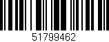 Código de barras (EAN, GTIN, SKU, ISBN): '51799462'