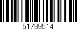Código de barras (EAN, GTIN, SKU, ISBN): '51799514'