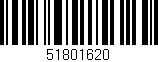 Código de barras (EAN, GTIN, SKU, ISBN): '51801620'