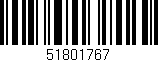 Código de barras (EAN, GTIN, SKU, ISBN): '51801767'