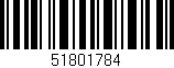 Código de barras (EAN, GTIN, SKU, ISBN): '51801784'