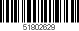 Código de barras (EAN, GTIN, SKU, ISBN): '51802629'