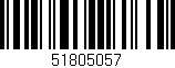 Código de barras (EAN, GTIN, SKU, ISBN): '51805057'