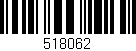 Código de barras (EAN, GTIN, SKU, ISBN): '518062'