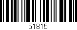 Código de barras (EAN, GTIN, SKU, ISBN): '51815'