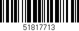 Código de barras (EAN, GTIN, SKU, ISBN): '51817713'
