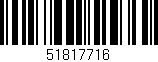 Código de barras (EAN, GTIN, SKU, ISBN): '51817716'