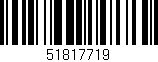 Código de barras (EAN, GTIN, SKU, ISBN): '51817719'
