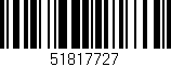 Código de barras (EAN, GTIN, SKU, ISBN): '51817727'