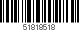 Código de barras (EAN, GTIN, SKU, ISBN): '51818518'