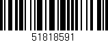 Código de barras (EAN, GTIN, SKU, ISBN): '51818591'