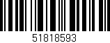 Código de barras (EAN, GTIN, SKU, ISBN): '51818593'