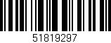Código de barras (EAN, GTIN, SKU, ISBN): '51819297'