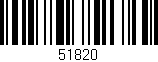 Código de barras (EAN, GTIN, SKU, ISBN): '51820'