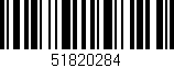 Código de barras (EAN, GTIN, SKU, ISBN): '51820284'