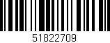 Código de barras (EAN, GTIN, SKU, ISBN): '51822709'