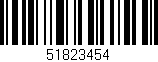 Código de barras (EAN, GTIN, SKU, ISBN): '51823454'