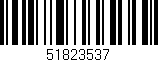 Código de barras (EAN, GTIN, SKU, ISBN): '51823537'