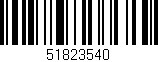 Código de barras (EAN, GTIN, SKU, ISBN): '51823540'