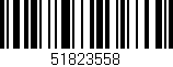 Código de barras (EAN, GTIN, SKU, ISBN): '51823558'