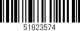 Código de barras (EAN, GTIN, SKU, ISBN): '51823574'