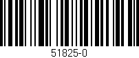 Código de barras (EAN, GTIN, SKU, ISBN): '51825-0'