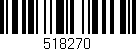 Código de barras (EAN, GTIN, SKU, ISBN): '518270'