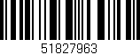 Código de barras (EAN, GTIN, SKU, ISBN): '51827963'