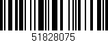 Código de barras (EAN, GTIN, SKU, ISBN): '51828075'