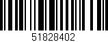 Código de barras (EAN, GTIN, SKU, ISBN): '51828402'
