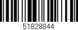 Código de barras (EAN, GTIN, SKU, ISBN): '51828844'