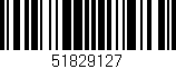 Código de barras (EAN, GTIN, SKU, ISBN): '51829127'
