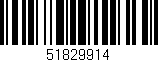 Código de barras (EAN, GTIN, SKU, ISBN): '51829914'