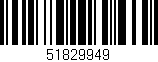 Código de barras (EAN, GTIN, SKU, ISBN): '51829949'