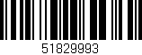 Código de barras (EAN, GTIN, SKU, ISBN): '51829993'