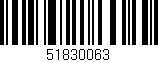 Código de barras (EAN, GTIN, SKU, ISBN): '51830063'