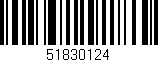 Código de barras (EAN, GTIN, SKU, ISBN): '51830124'