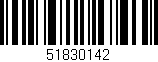 Código de barras (EAN, GTIN, SKU, ISBN): '51830142'