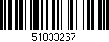 Código de barras (EAN, GTIN, SKU, ISBN): '51833267'
