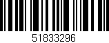 Código de barras (EAN, GTIN, SKU, ISBN): '51833296'