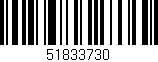 Código de barras (EAN, GTIN, SKU, ISBN): '51833730'