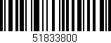 Código de barras (EAN, GTIN, SKU, ISBN): '51833800'